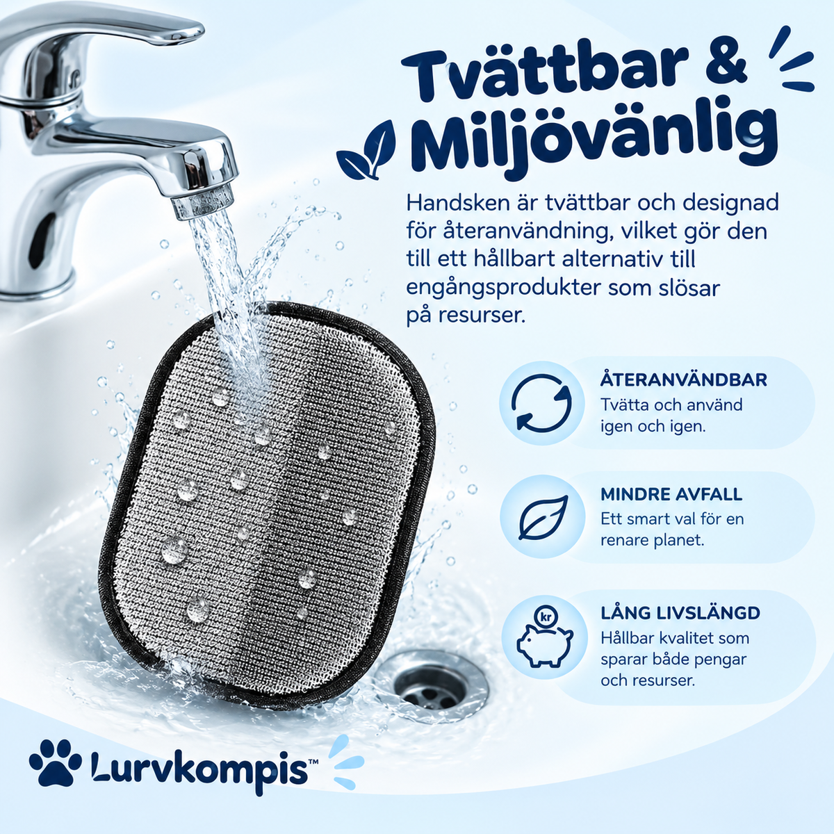 Pälsborttagningshandsken