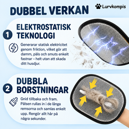 Pälsborttagningshandsken